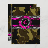 Invitation à la caméra rose de 311 trous (Devant / Derrière)