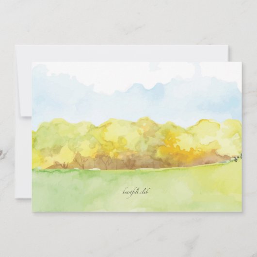 Invitation à la canopée d'automne (Dos)