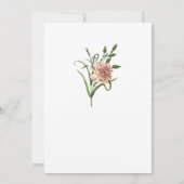 Invitation à la carnation (Dos)