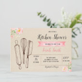 Invitation à la carte de douche de cuisine (Debout devant)