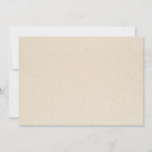 Invitation à la carte de douche de cuisine (Dos)