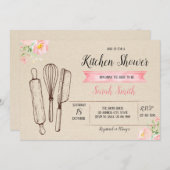 Invitation à la carte de douche de cuisine (Devant / Derrière)