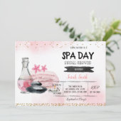 Invitation à la carte de douche de Spa (Debout devant)