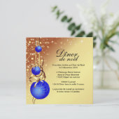 Invitation à la carte de Noël classique (Debout devant)