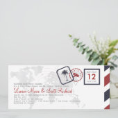 Invitation à la carte d'embarquement (Debout devant)