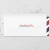 Invitation à la carte d'embarquement (Dos)