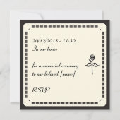 Invitation à la carte Memorial (Dos)