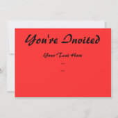 Invitation à la carte Star (Dos)