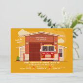 Invitation à la caserne de pompiers (Debout devant)