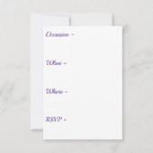 Invitation à la célébration (Dos)