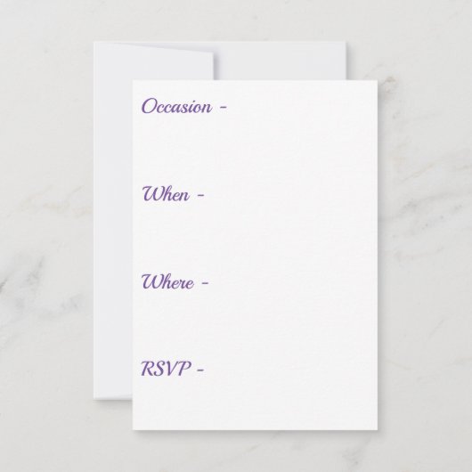 Invitation à la célébration (Dos)