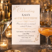 Invitation à la célébration botanique dorée