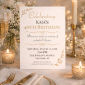 Invitation à la célébration botanique dorée