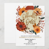 Invitation à la célébration d'adoption d'automne (Devant / Derrière)