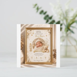 Invitation à la célébration de bienvenue de bébé