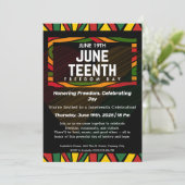Invitation à la célébration de Juneteenth en l'hon (Debout devant)