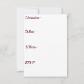 Invitation à la célébration de la belle orchidée v (Dos)