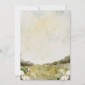 Invitation à la célébration de la mariage verte bl (Dos)