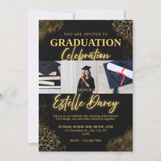 Invitation à la célébration de la remise des diplô (Devant)