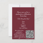 Invitation à la célébration de la remise des diplô (Dos)