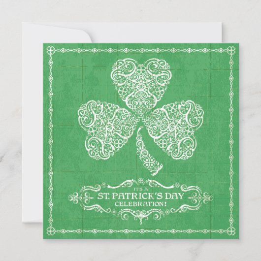 Invitation à la célébration de la Saint-Patrick (Devant)