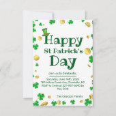 Invitation à la célébration de la Saint-Patrick (Devant)