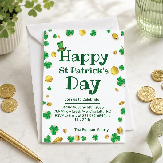 Invitation à la célébration de la Saint-Patrick