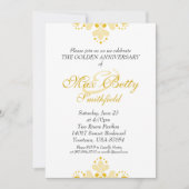 Invitation à la célébration de l'anniversaire de m (Devant)