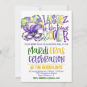 Invitation à la célébration de Mardi Gras (Devant)