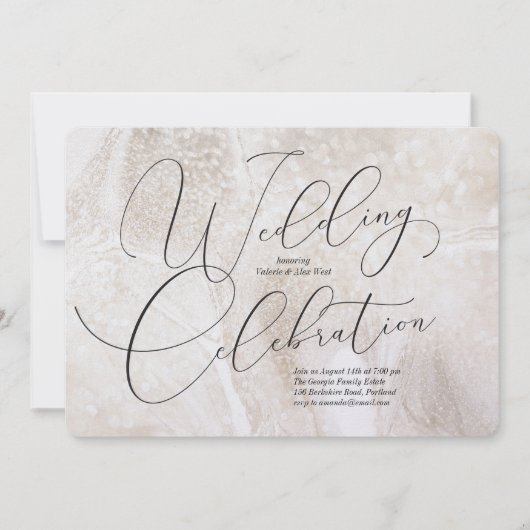 Invitation à la célébration de mariage (Devant)