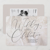 Invitation à la célébration de mariage (Devant / Derrière)