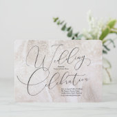 Invitation à la célébration de mariage (Debout devant)