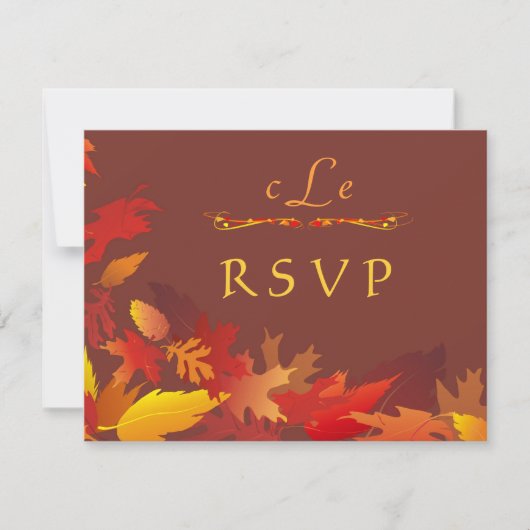 Invitation à la célébration de mariage d'automne (Devant)