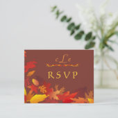 Invitation à la célébration de mariage d'automne (Debout devant)