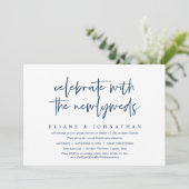 Invitation à la célébration de mariage intime et d (Debout devant)