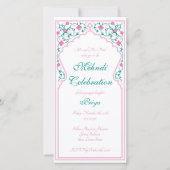 Invitation à la célébration de Mehndi (Devant)