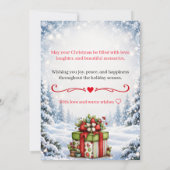 Invitation à la célébration de Noël (Dos)