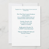 Invitation à la célébration de Noël victorienne (Dos)