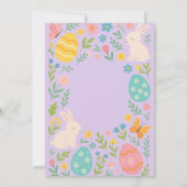 Invitation à la célébration de Pâques | Lapin past (Dos)
