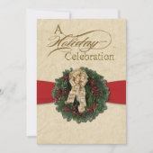 Invitation à la célébration des fêtes de Noël avec (Devant)