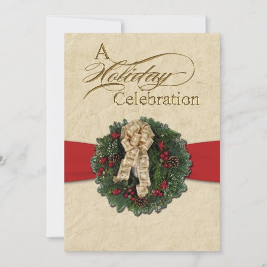 Invitation à la célébration des fêtes de Noël avec (Devant)