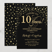 Invitation à la célébration du 10e anniversaire Go (Devant / Derrière)