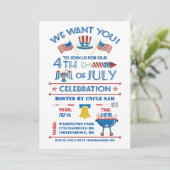Invitation à la célébration du 14 juillet (Debout devant)