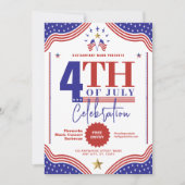 Invitation à la célébration du 14 juillet Création (Devant)