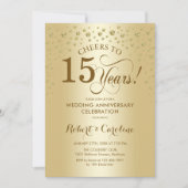 Invitation à la célébration du 15e anniversaire de (Devant)