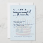 Invitation à la célébration du 250e anniversaire d (Dos)
