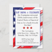 Invitation à la célébration du 250e anniversaire d (Devant)