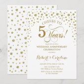 Invitation à la célébration du 5e anniversaire de  (Devant / Derrière)