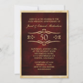 Invitation à la célébration du jubilé de mariage r (Devant)
