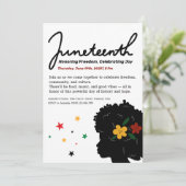 Invitation à la célébration du Juneteenth – Libert (Debout devant)